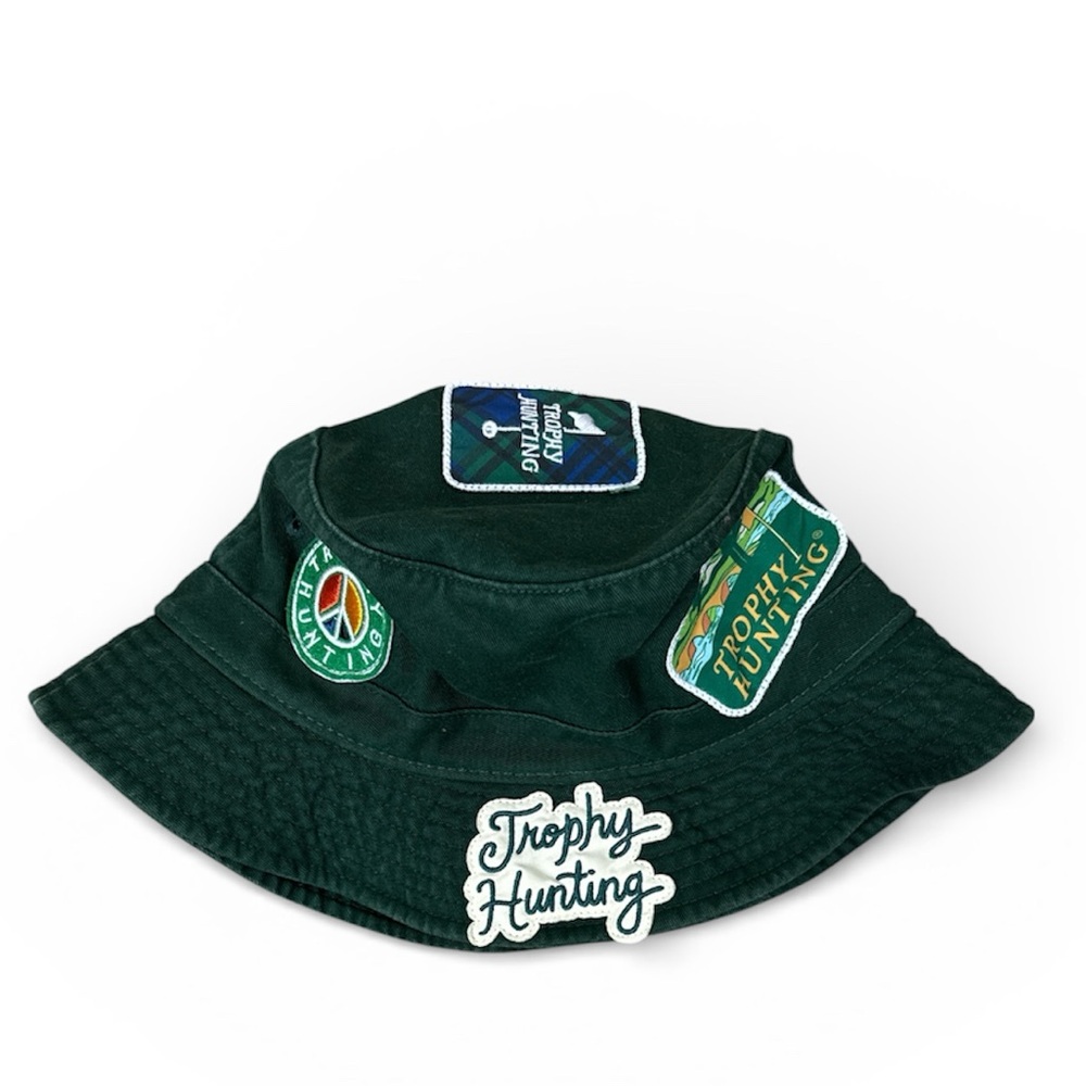 Trophy Hunting Patch Forest Green Bucket Hat size S/M - Picture 2 of 13